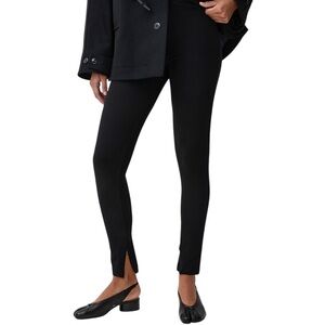Nordstrom Black Women's Structured Leggings new casual‎ size M medium minimalist